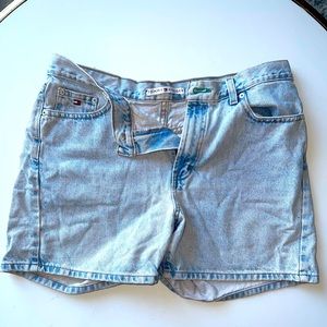 Vintage Tommy Hilfiger jean shorts.